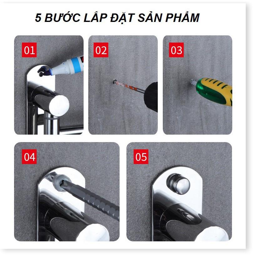 Giá Treo Khăn Cao Cấp SUS304 5 Tầng - Gia Dụng SG