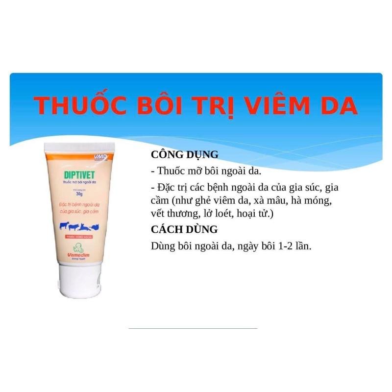 Diptivet Kem Mỡ trị viêm da Thú Cưng