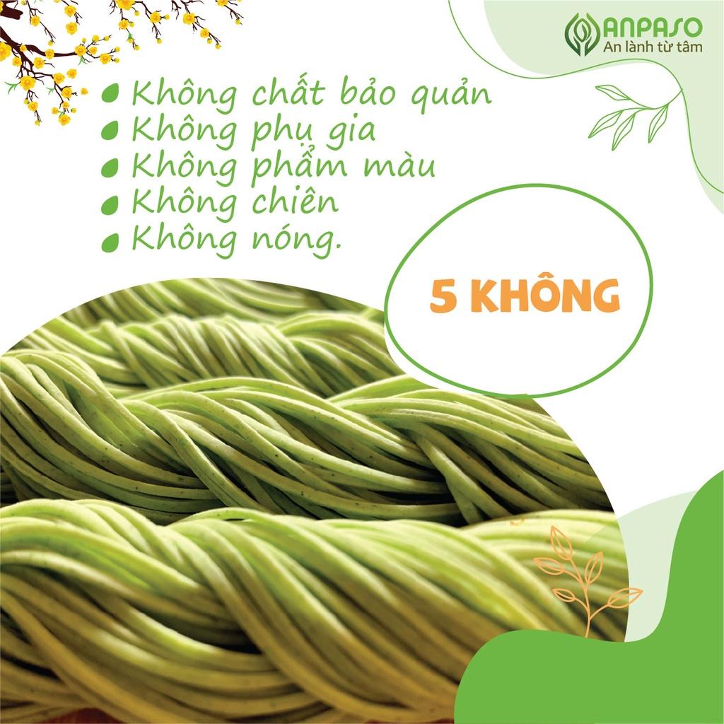 Mì Ăn Dặm Cho Bé Cải Bó Xôi Hữu Cơ Organic Anpaso, BLW, kiểu Nhật từ 7 tháng bổ sung chất xơ, cải thiện táo bón 120g