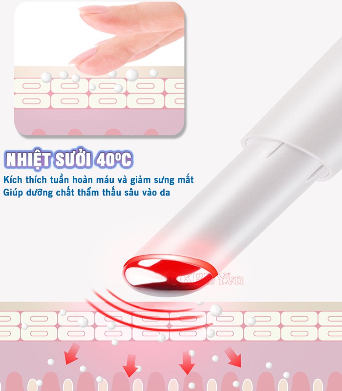 Máy massage đẹp da mắt nhiệt duy trì 40 độ C Nikio NK-115