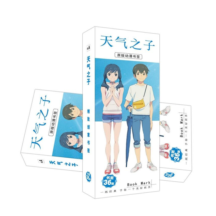 Bookmark anime Tenki no Ko Đứa con của thời tiết hộp ảnh 36 tấm đánh dấu trang in hình tặng thẻ Vcone