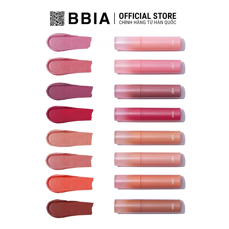 Son Kem Lì Bbia Sheer Velvet Tint (8 màu) 3g