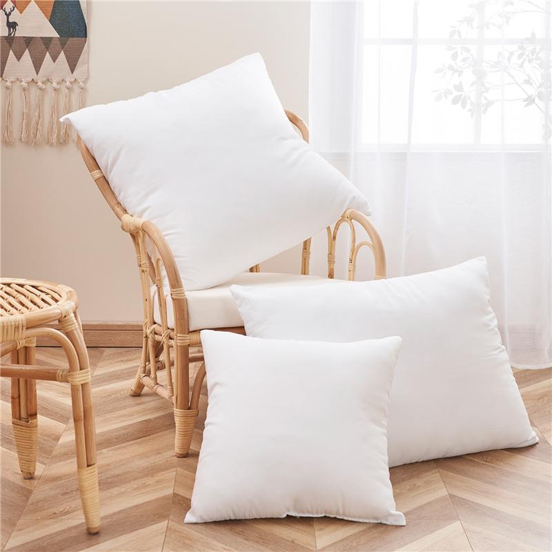 Trắng Vỏ Gối Lõi Gối Nội Thất Trang Trí Nhà Trắng Gối Mềm Mại Bên Trong Làm Đầy 45X45Cm 50X50 Thước 40X40X40Cm 65X65 50x70