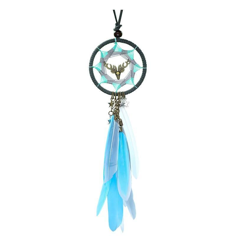 Dây Treo Trang Trí Gương Chiếu Hậu Oto Dreamcatcher Lông Vũ Handmade Sang Trọng