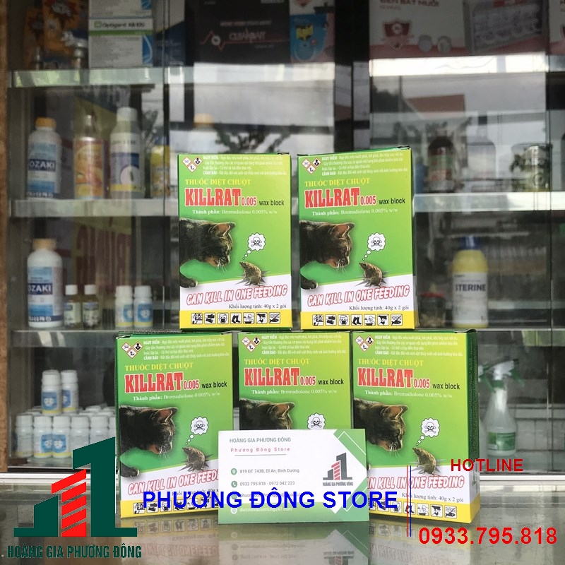 Thuốc diệt chuột dạng cốm KILLRAT 0.005%_ GÓI 40g