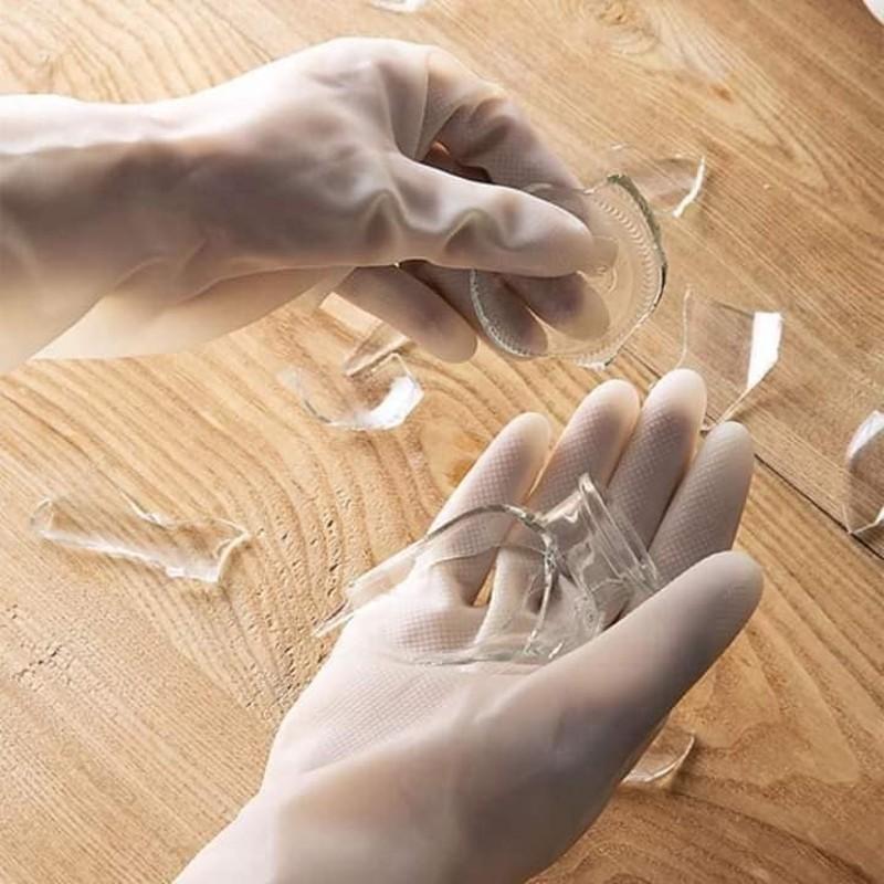 Găng tay cao su con hươu dùng rửa chén bát nấu ăn bảo hộ đôi tay dẻo dai siêu bền không hóa chất chịu nhiệt tốt
