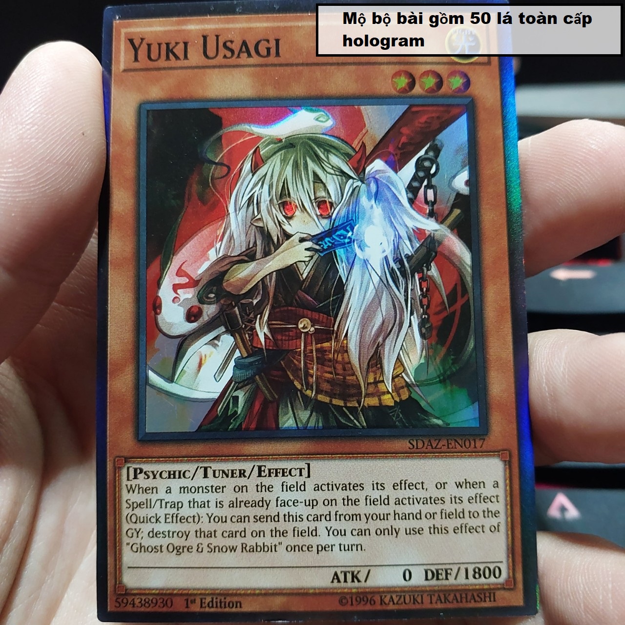 Bộ bài Yugioh 50 lá toàn cấp hologram siều dễ thương chiến cơ đủ loại hội tụ tin hoa 1458 D9