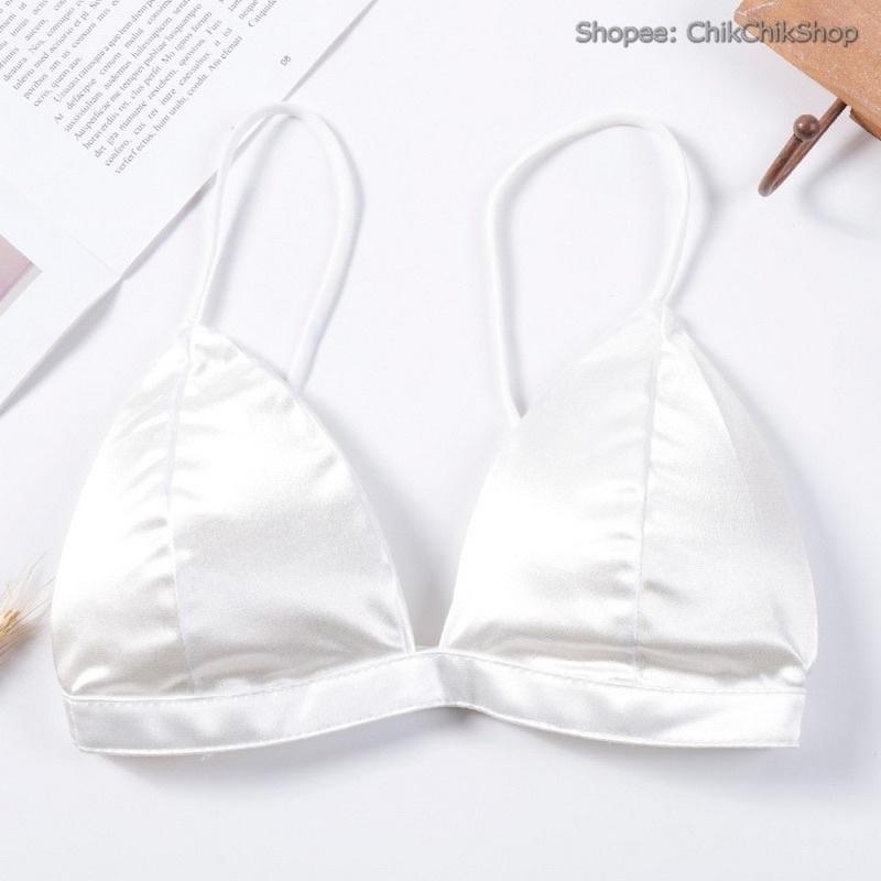 Áo bralette satin không cài