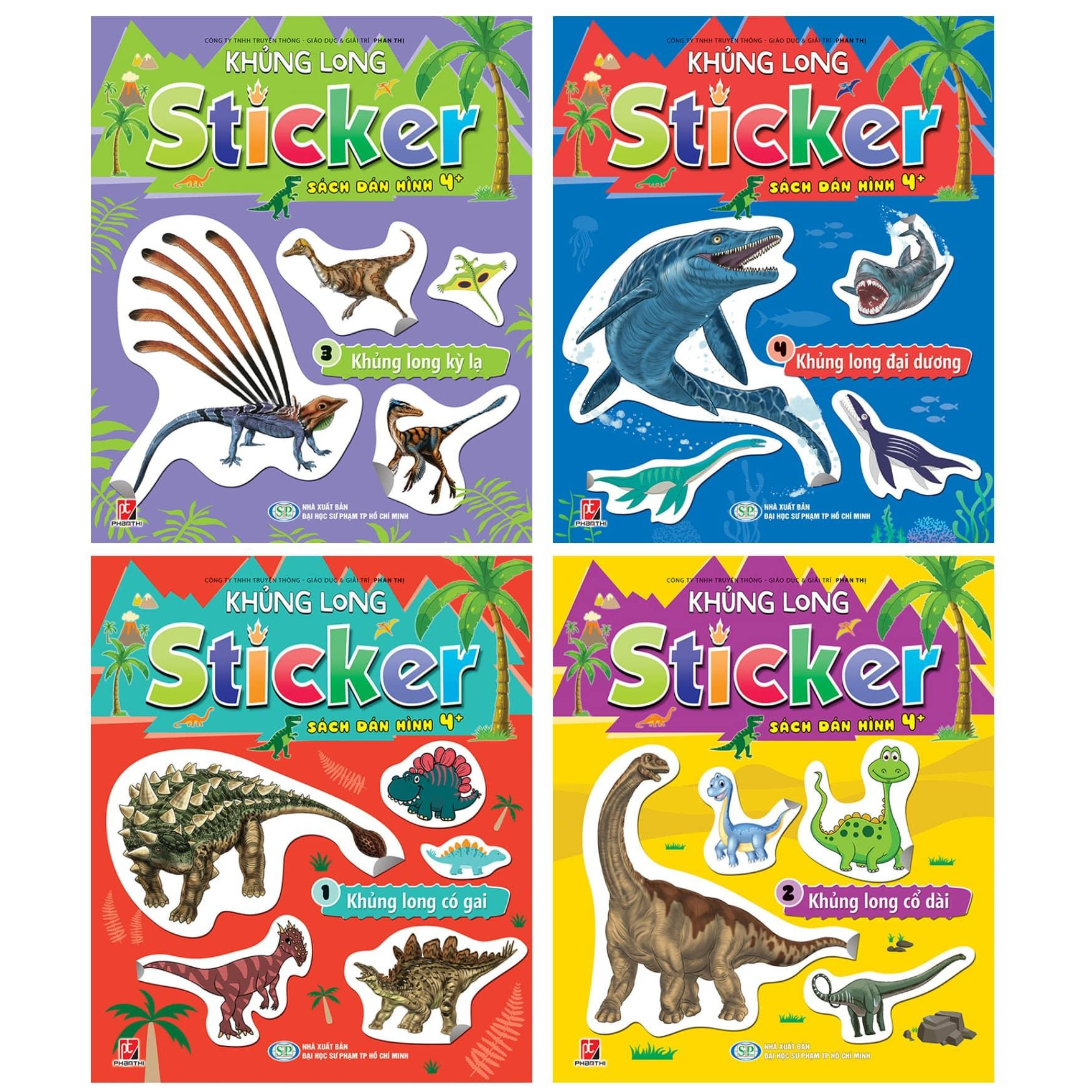 Bộ 4 cuốn Sticker Sách Dán Hình