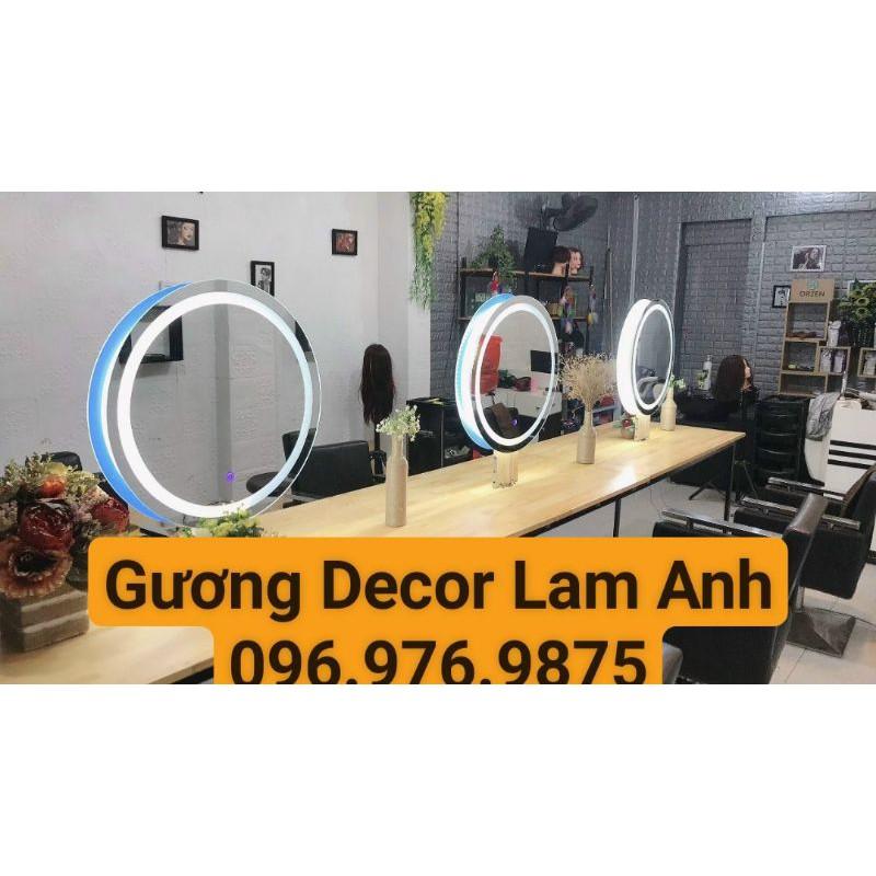 Gương Tròn Viền Đèn Led 3 Màu - Gương Trang Điểm - Đường Kính 40cm, 50cm, 60cm