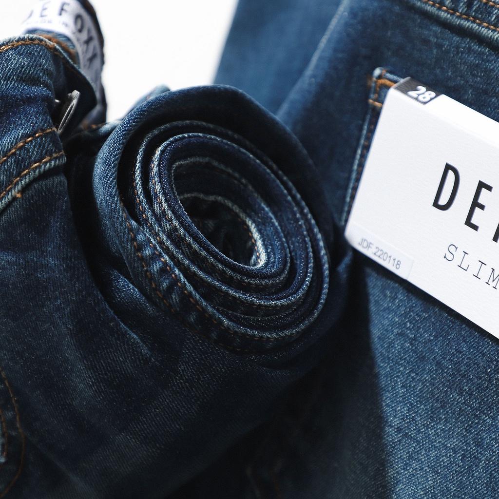 Quần jean xanh green wash rách nhẹoem form slimfit - Quần jeans nam cao cấp LASTORE MENSWEAR