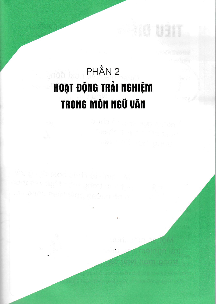 TỔ CHỨC DẠY HỌC TRẢI NGHIỆM TRONG MÔN NGỮ VĂN THCS (THEO CHƯƠNG TRÌNH GDPT 2018 VÀ SGK MỚI)