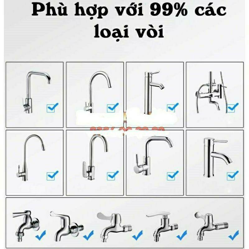 ĐẦU NỐI GẮN VÒI RỬA CHÉN 2 CHẾ ĐỘ TĂNG ÁP LỰC NƯỚC