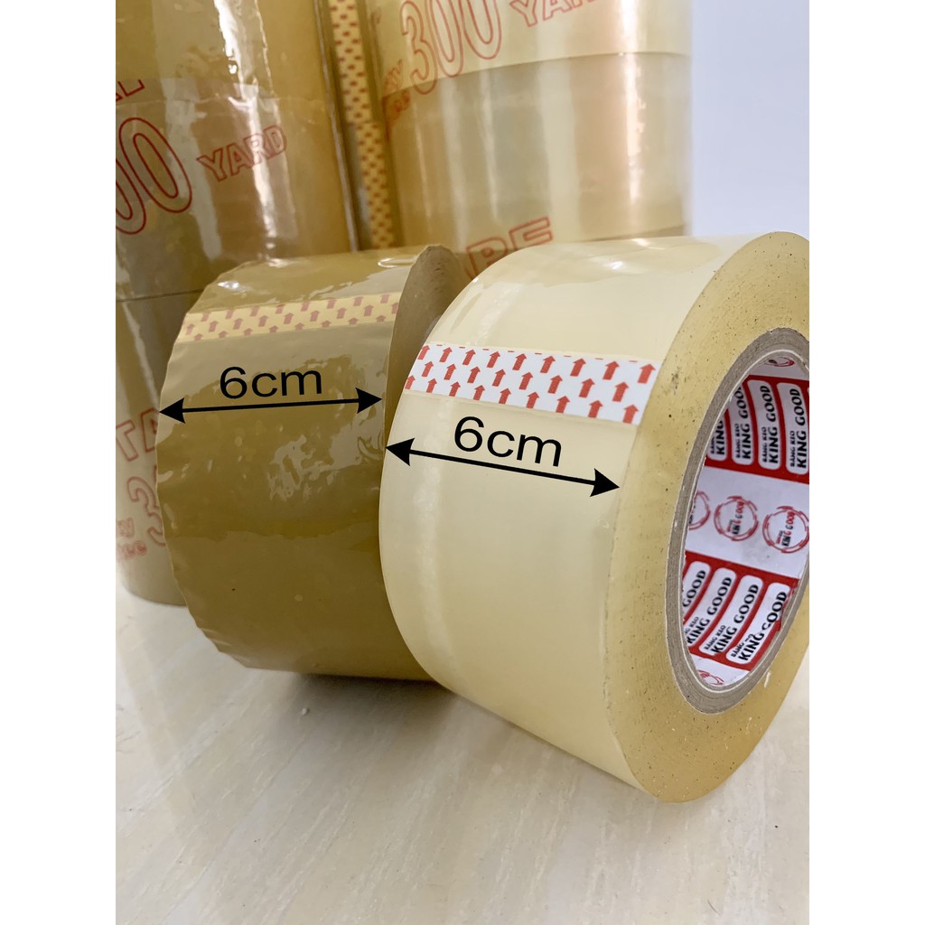 Cuộn Băng keo gói hàng bk6 loại 300 yard loại 6cm