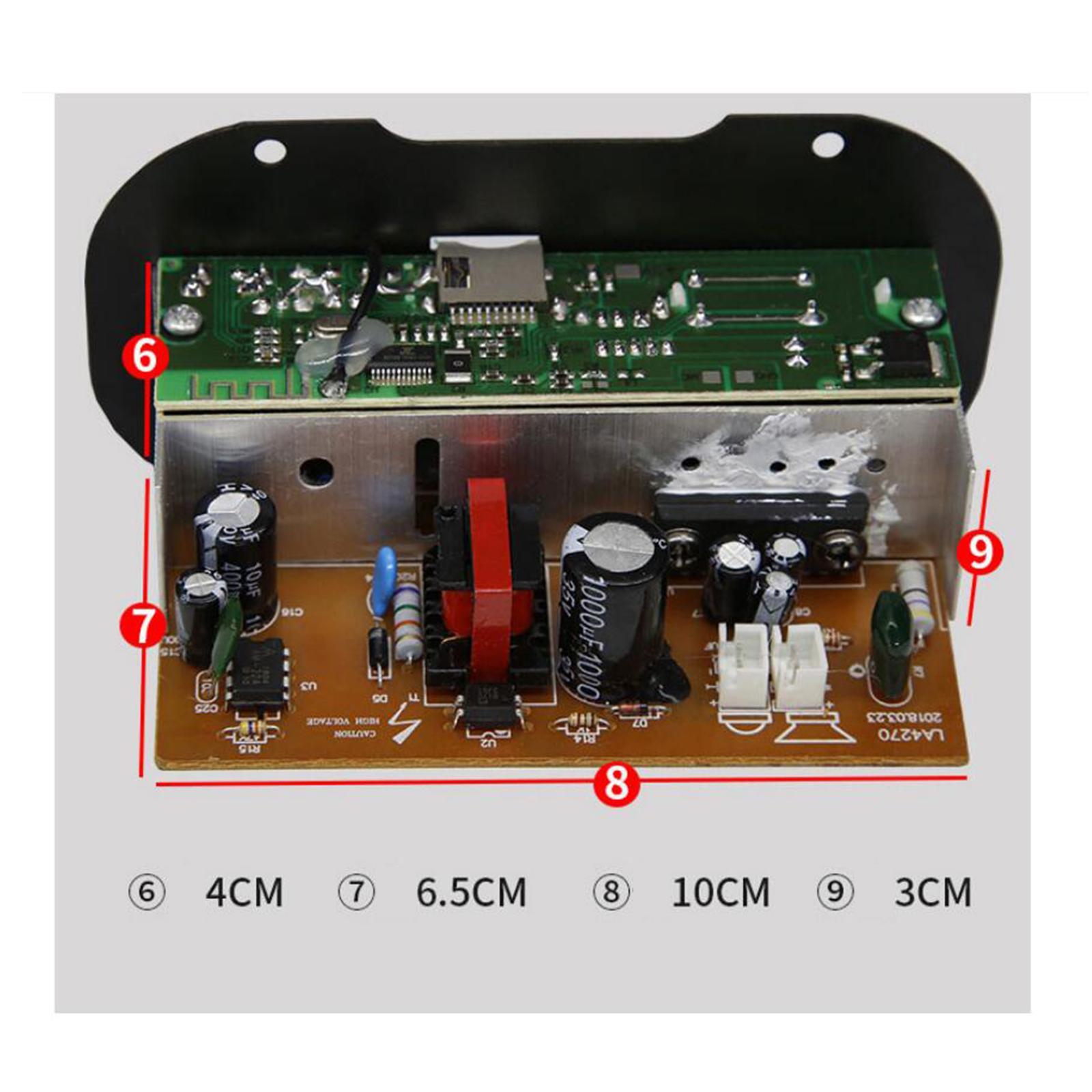 Hi Bass Power Subwoofer AMP Board Mini Digital Amplifier Radio TF USB