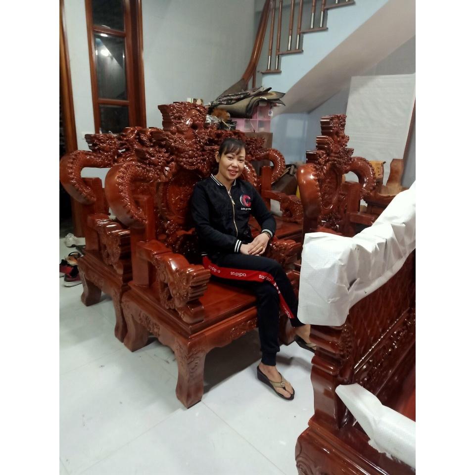 Bộ bàn ghế gỗ lim đầu rồng
