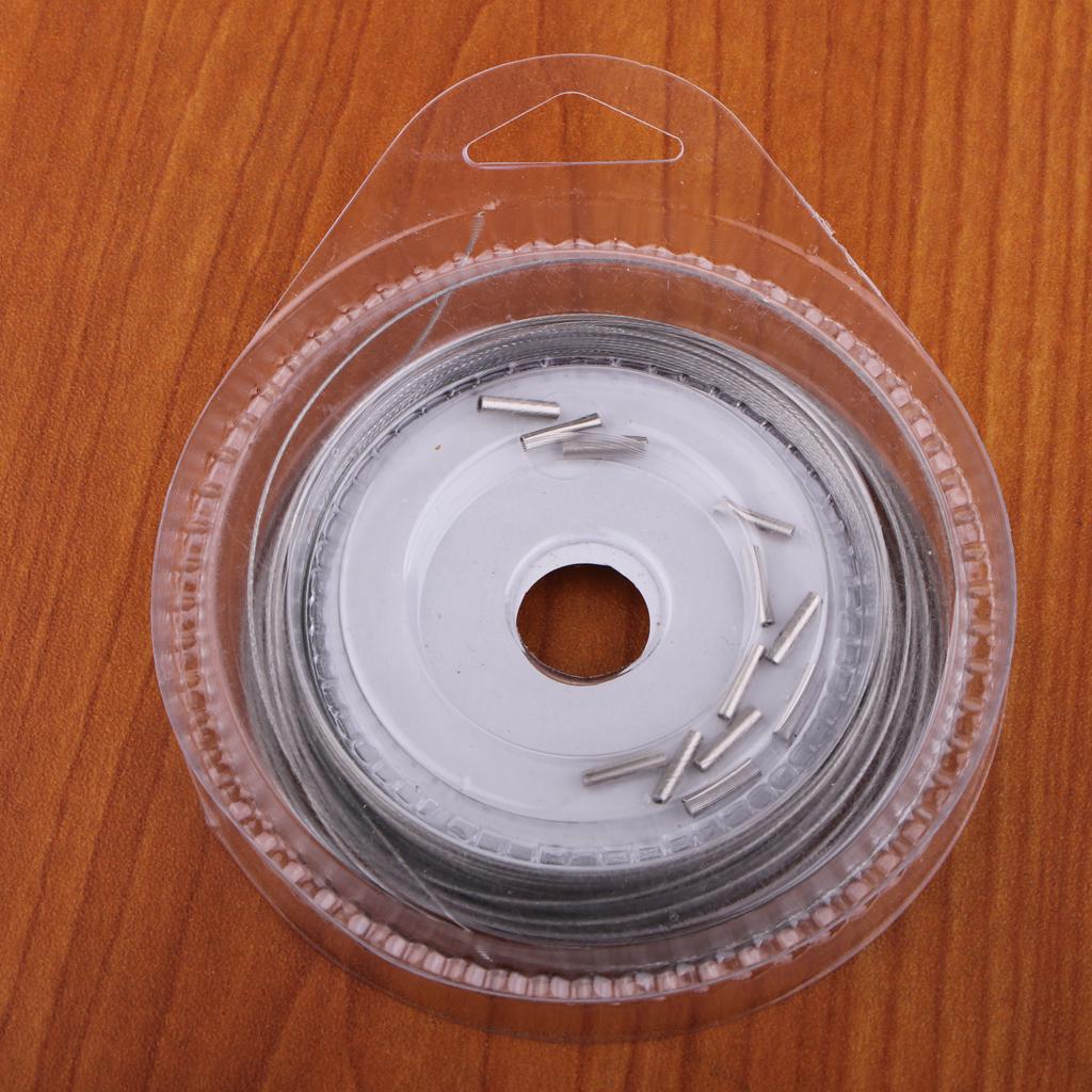 Fishing Line Wire Leader Stainless Steel Trace Lures 10m 7 Strands