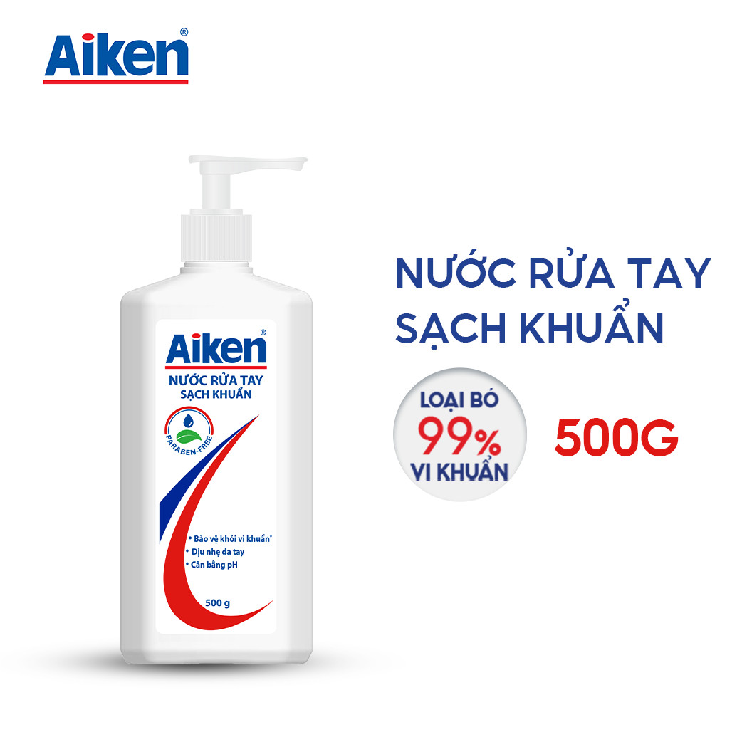 Aiken Nước rửa tay Sạch khuẩn 500g