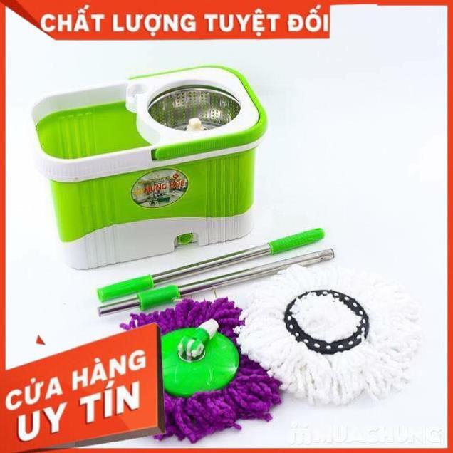 Bộ chổi lau nhà 360 độ công nghệ Thái lan có bánh xe