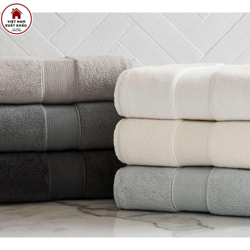 Khăn Mặt Tiêu Chuẩn Âu Mỹ 100% Cotton CD40/2 Thấm Hút Bền Màu Premium Cotton Towel