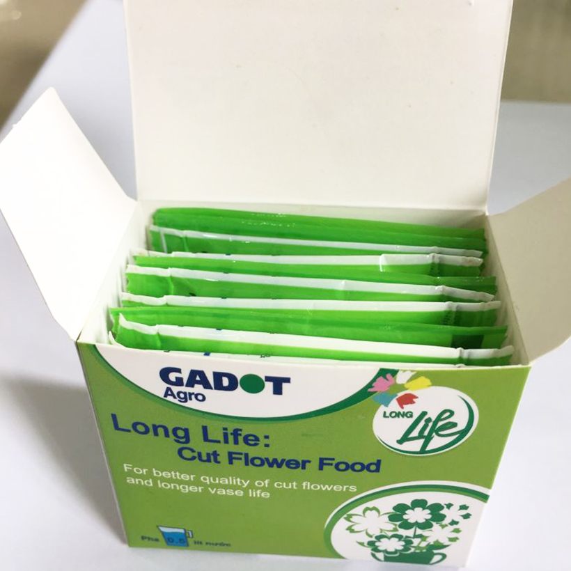 Chăm sóc hoa lâu tàn bằng bột dưỡng cho hoa cắt cành nhập khẩu Israel giữ hoa lâu tàn gấp 2 lần bình thường và 14 ngày không thay nước mới