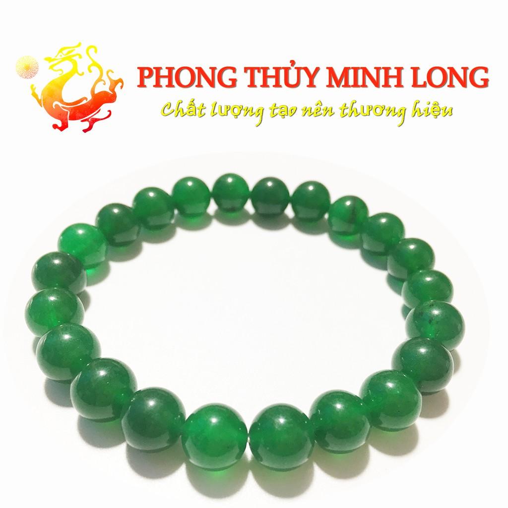 Vòng tay đá Mã Não Xanh chất lượng 3A hợp mệnh Hỏa và Mộc