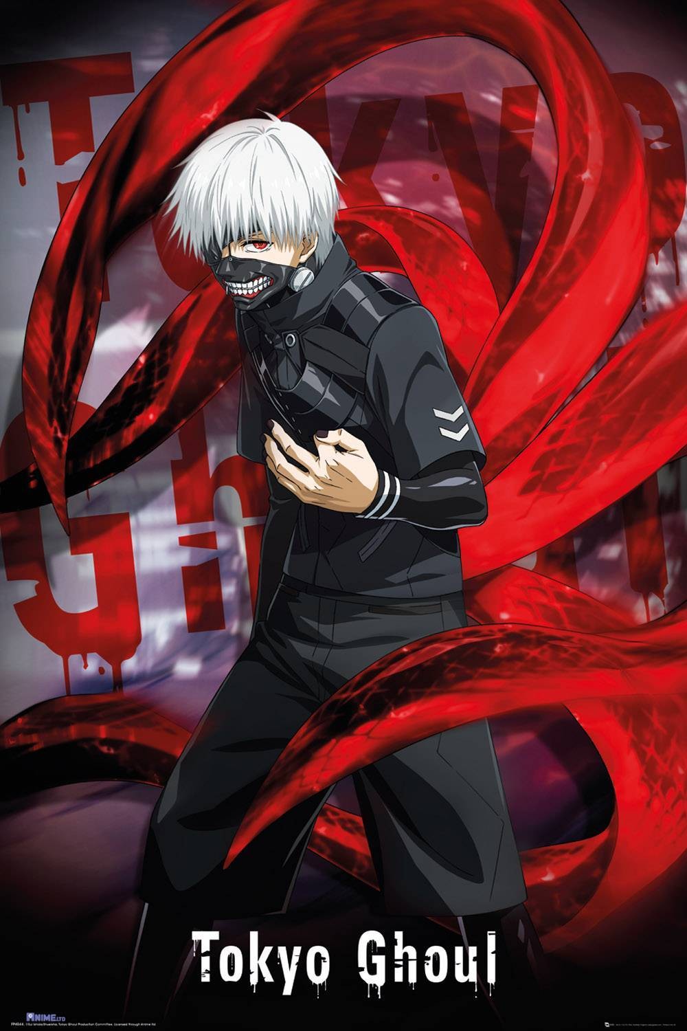 Tranh Poster Tokyo ghoul A4 combo 3  tấm khác nhau