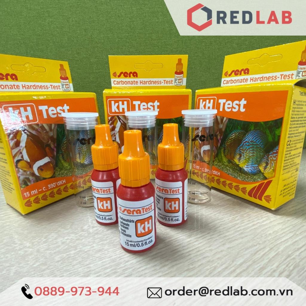 Test kH Sera, kiểm tra kiềm trong nước nuôi thủy sản nhanh chóng.