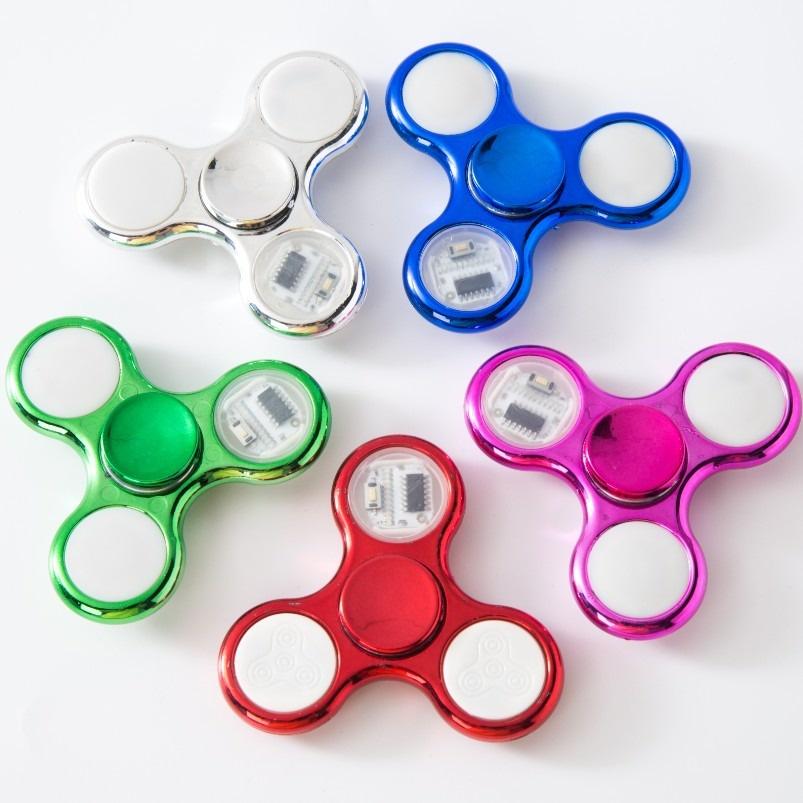 (6 MÀU) Con quay đồ chơi spinner bằng ABS có đèn led &amp; hiệu ứng ánh sáng giúp giảm căng thẳng