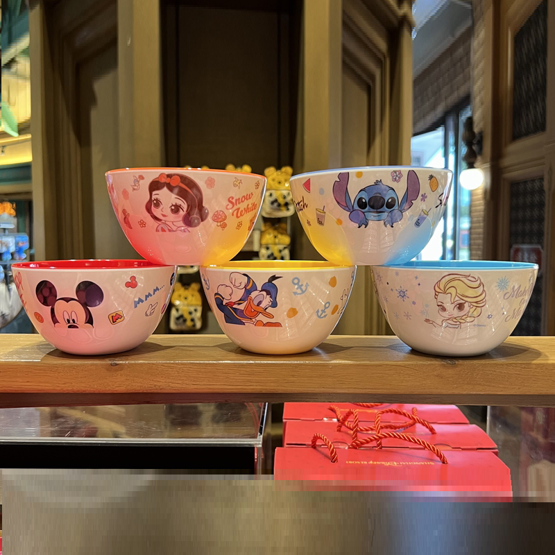 Chén tô tròn ăn dặm Disney nhựa melamine mới 2022 hình Elsa Frozen màu xanh cho bé