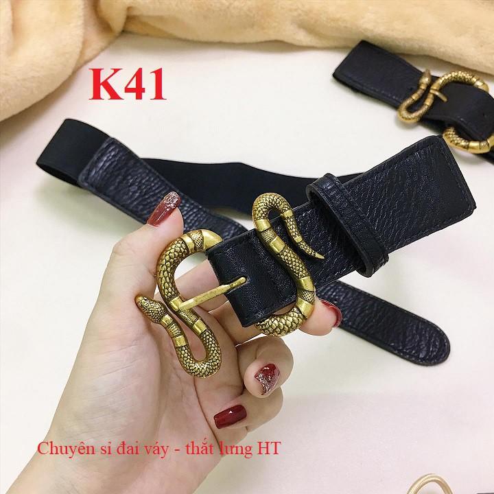 Đai váy belt G rắn lượng đồng K41