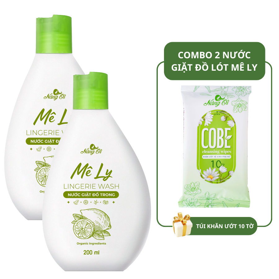 Combo 2 Chai Nước Giặt Đồ Trong Mê Ly - Chai 200ml(x2) | Thiên Nhiên Việt