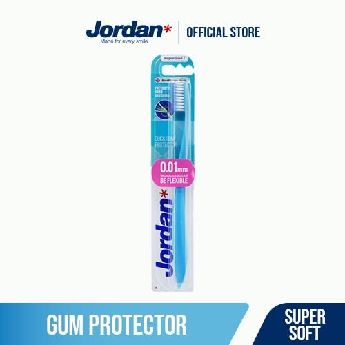 Combo 4 Bàn chải đánh răng Jordan Click Gum Protector, Lông siêu mềm mỏng 0.01mm