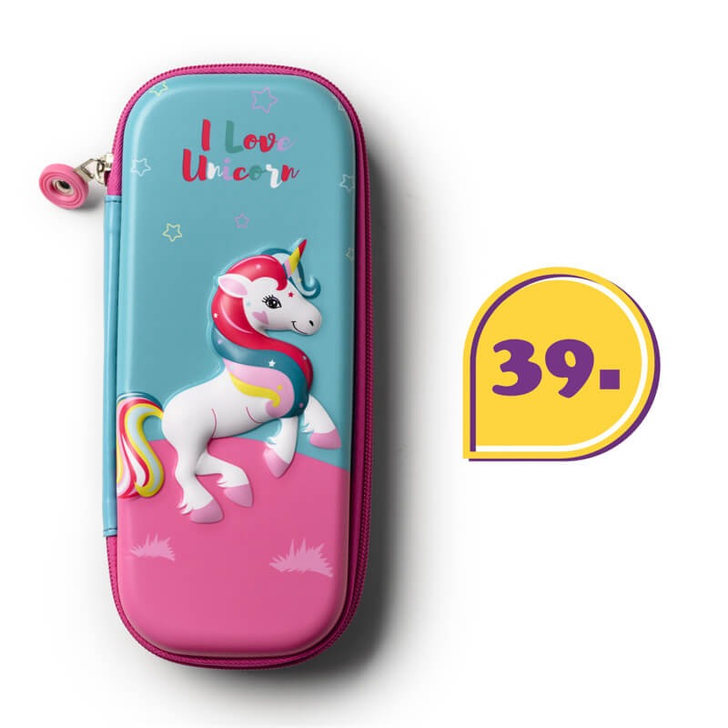 Hộp bút cho bé gái Mr Vui in hình nổi 3D