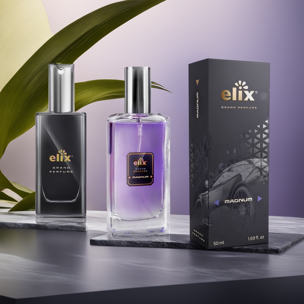 Nước hoa xịt ô tô Elix Grand Perfume Magnum 50ml  - Hương Sang Trọng, ngọt ngào - Hàng chính hãng nhập khẩu Ba Lan, mùi hương tự nhiên an toàn