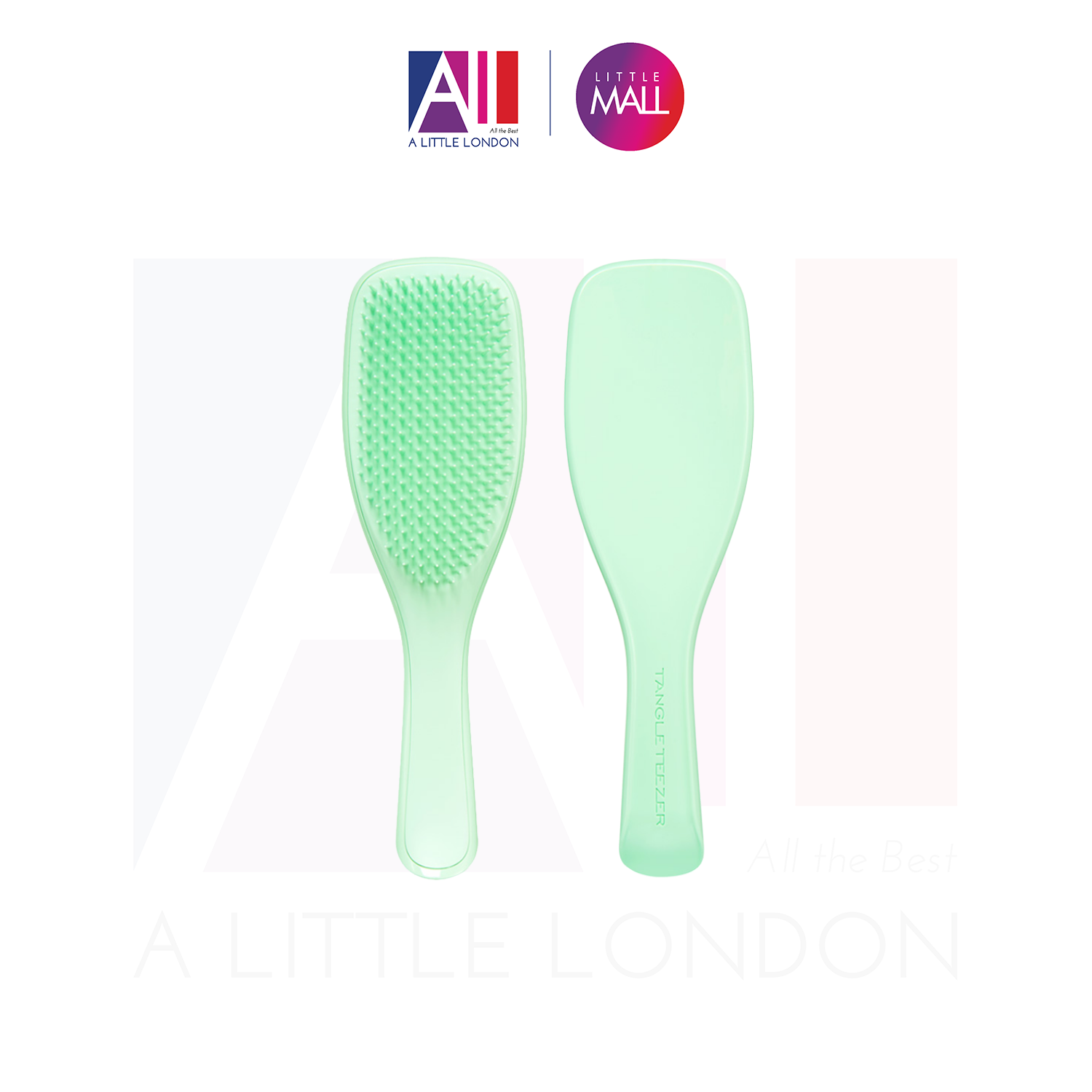 Lược chải tóc ướt giảm gãy rụng Tangle Teezer Wet Detangling Hairbrush The Wet Detangler - Neon Mint (Bill Anh)