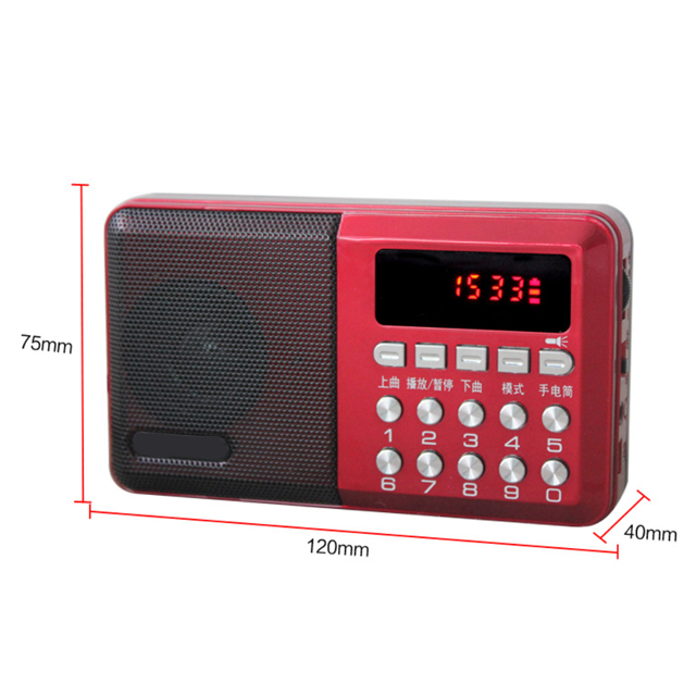 Loa Nghe Nhạc Mini Kiêm Đài Radio FM KK59 Hỗ Trợ Thẻ Nhớ, Jack 3.5 Thiếtb Kế Nhỏ Gọn Tiện Lợi