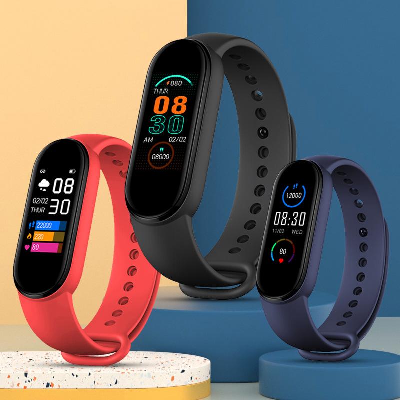 Ưu đãi đặc biệt M6 vòng tay thông minh đo nhịp tim huyết áp oxy theo dõi giấc ngủ thông tin đẩy đồng hồ thể thao chống thấm nước