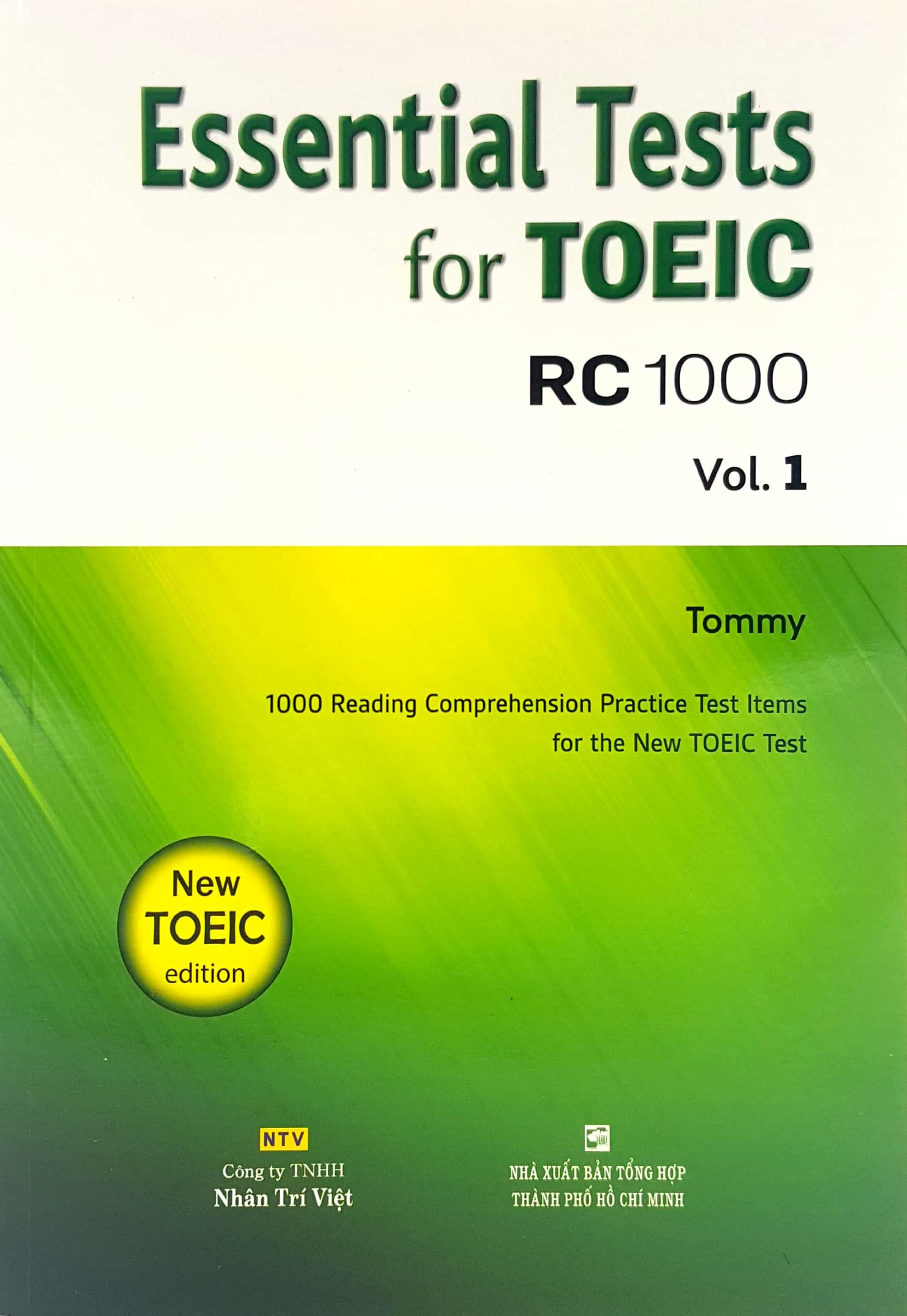 Essential Test For TOEIC RC 1000 Vol 1 (Không CD)