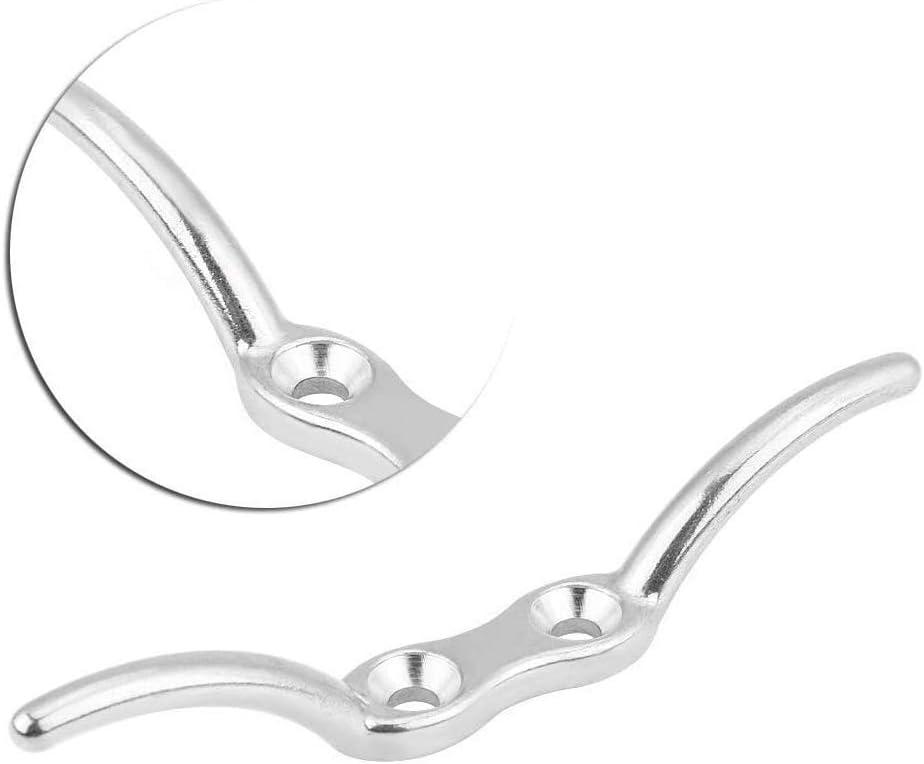 Móc khóa, Móc neo 4 chiếc, Móc dây cột, Móc khóa dây, Thép không gỉ, Nước biển được đánh bóng và chống ăn mòn, Phụ kiện buộc hàng hải cho Đế boong tàu