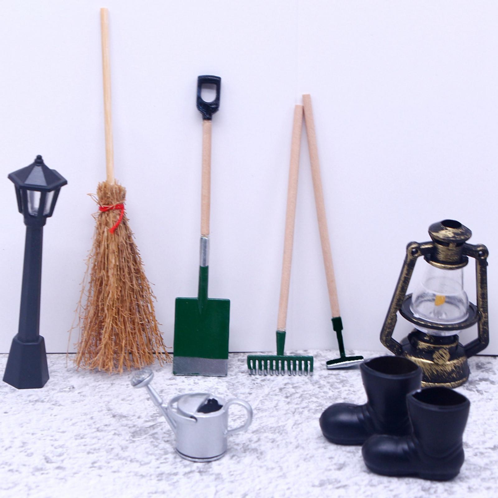 Dollhouse Garden Tools Pretend Play for Fairy Garden Micro Landscape Decor