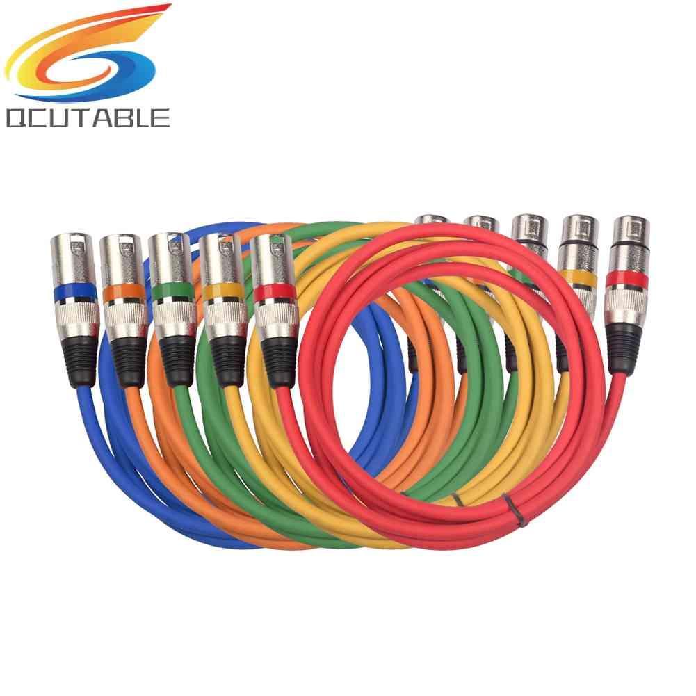 Set 5 Dây Cáp Âm Thanh 3Pin XLR Mạ Bạc