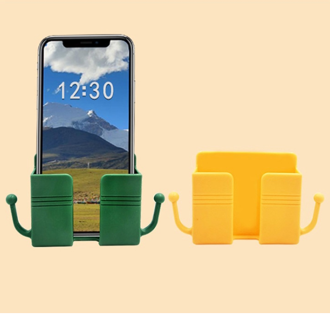 Kệ Dán Tường Để Điện Thoại Có Móc , Remote, Giá Đỡ Điện Thoại Có Tai Treo Tiện Lợi GD704-keDT-rau