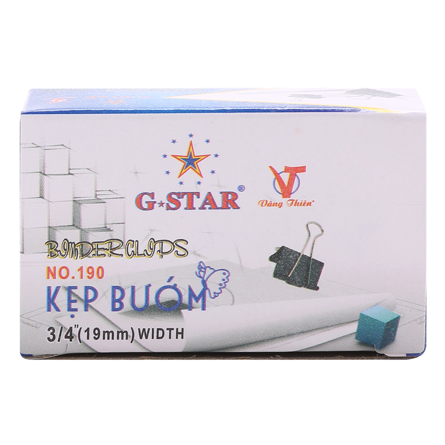 Lốc 2 Hộp Kẹp Bướm Gstar (19mm)