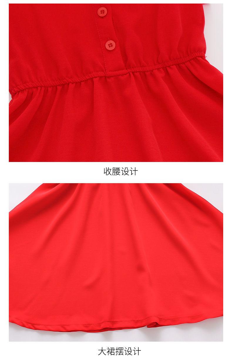 CHENGRUI Cô gái ăn mặc mùa hè 2023 váy công chúa phong cách tây cho trẻ em phiên bản Hàn Quốc Mid-Big Boy không tay màu ẩm váy