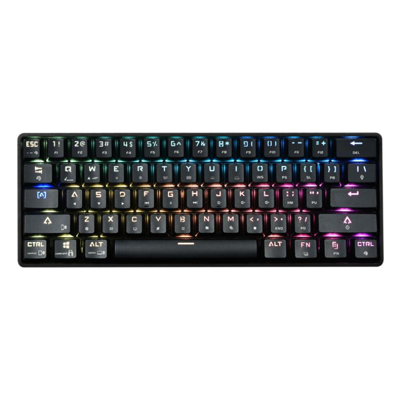 Bluetooth-Tương Thích Chế Độ Kép Cơ RGB Nhiều Hiệu Ứng Ánh Sáng 61 Phím Máy Tính Bảng Điện Thoại Di Động Xanh Cho máy Tính Game Thủ