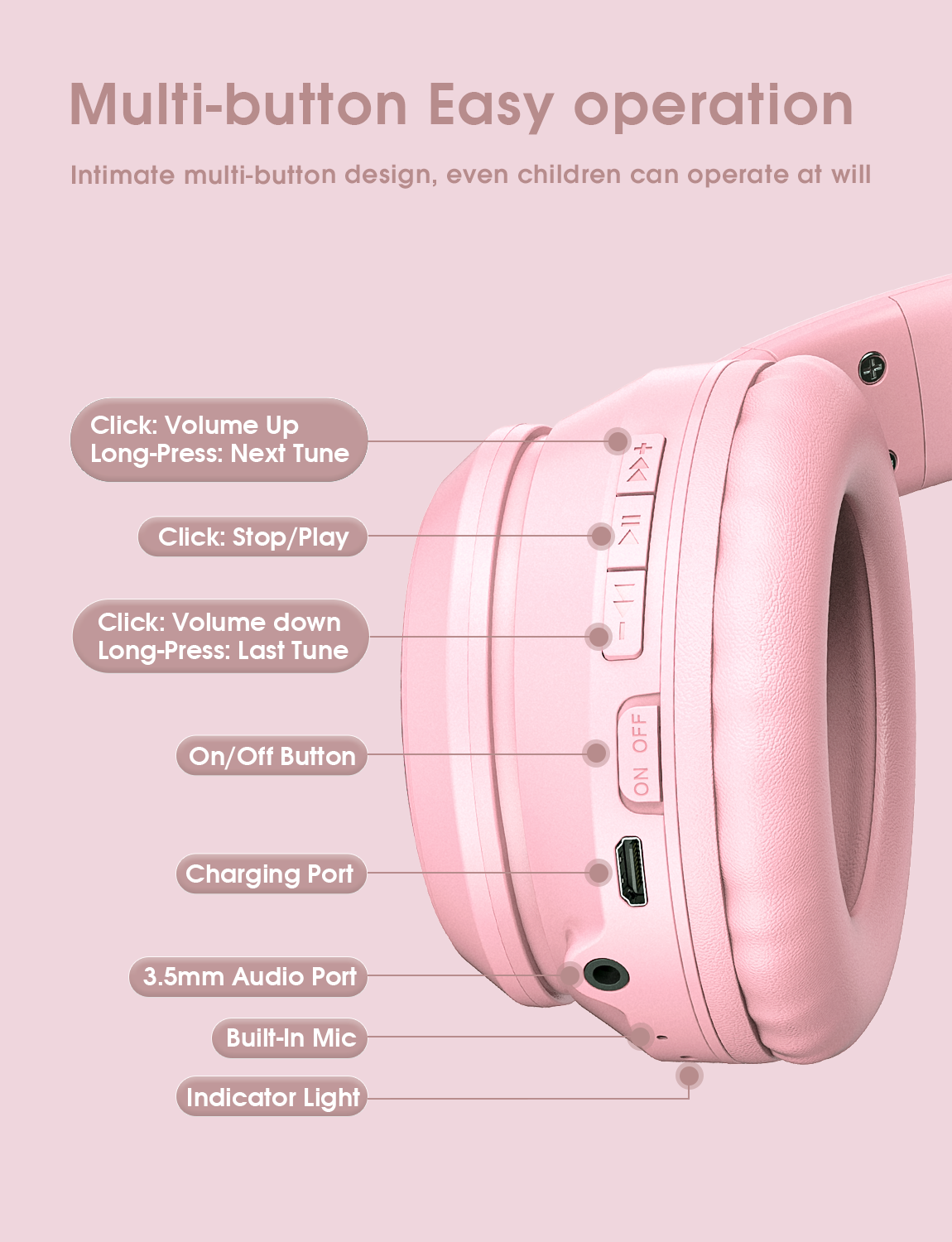 Combo Onikuma Gaming 6 (Tai nghe Không Dây B90 Pink + Chuột CW905 wireless 2.4G Pink + Giá Đỡ ST-2 Pink) - Hàng Chính Hãng