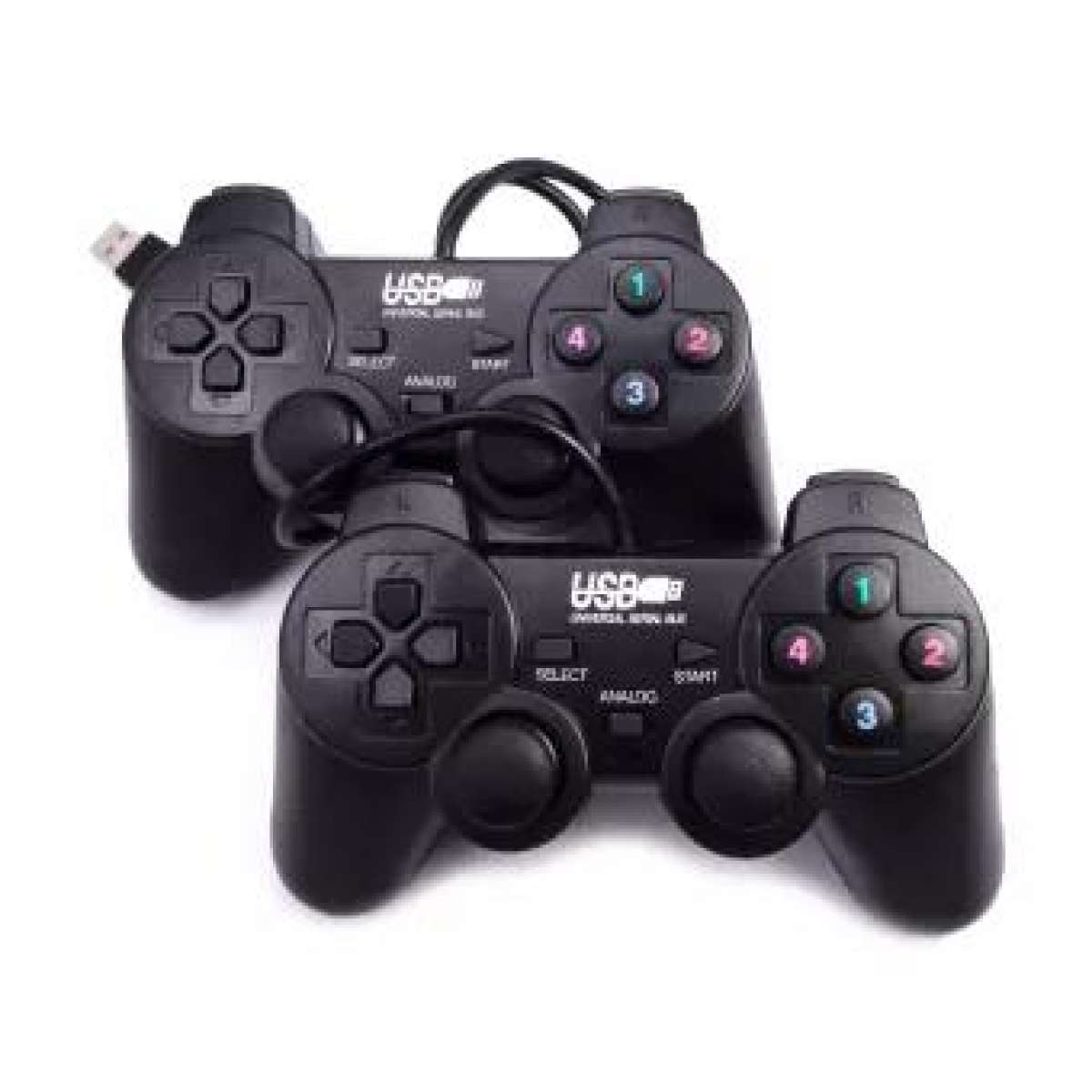 Tay cầm chơi game Vinetteam Ucom 704/ SB-19 cho PC và Laptop, cổng USB rung và joystick - hàng chính hãng