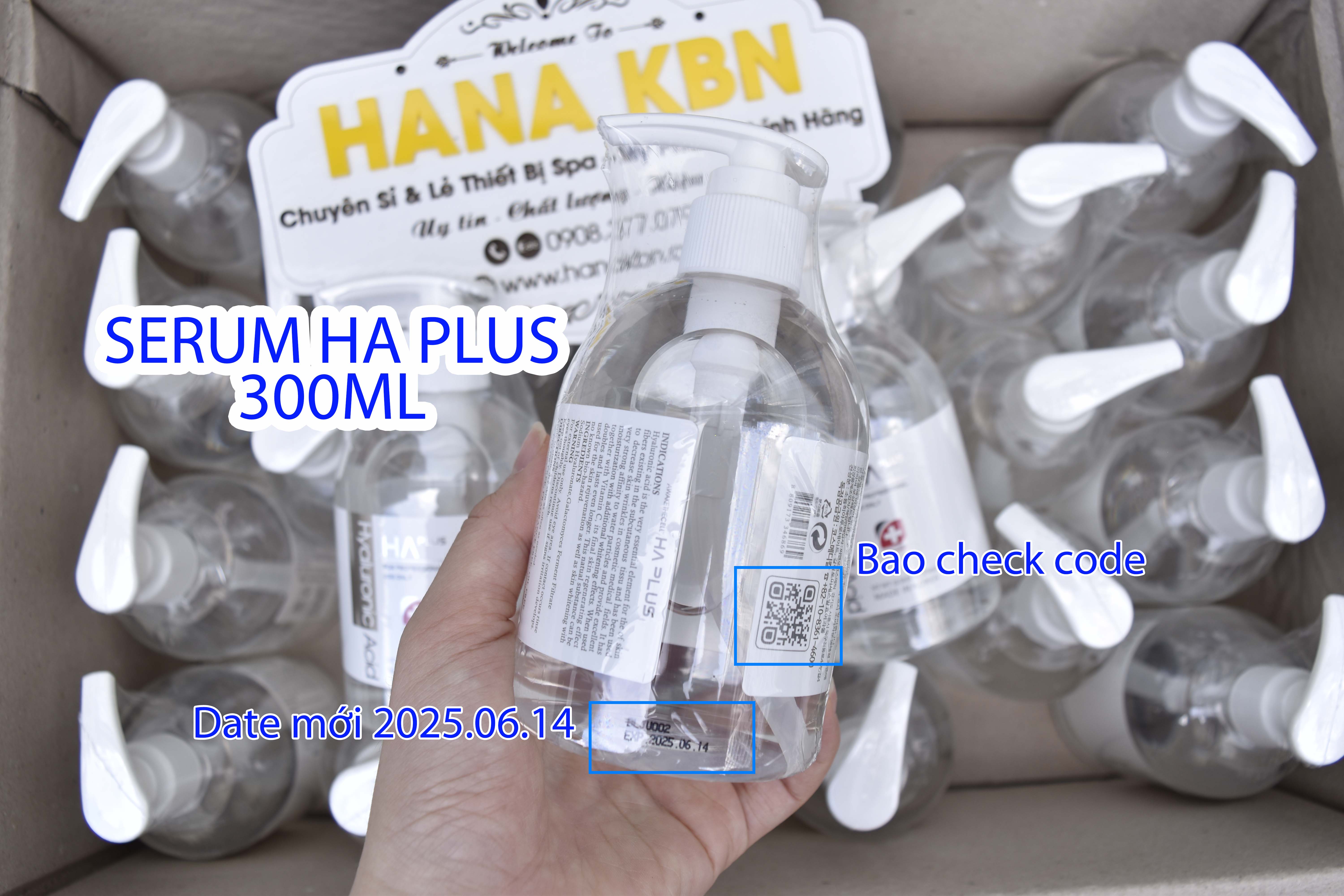 Serum HA Plus 300ml - Cấp Nước, Dưỡng Ẩm, Căng Bóng Da, Mờ Nếp Nhăn