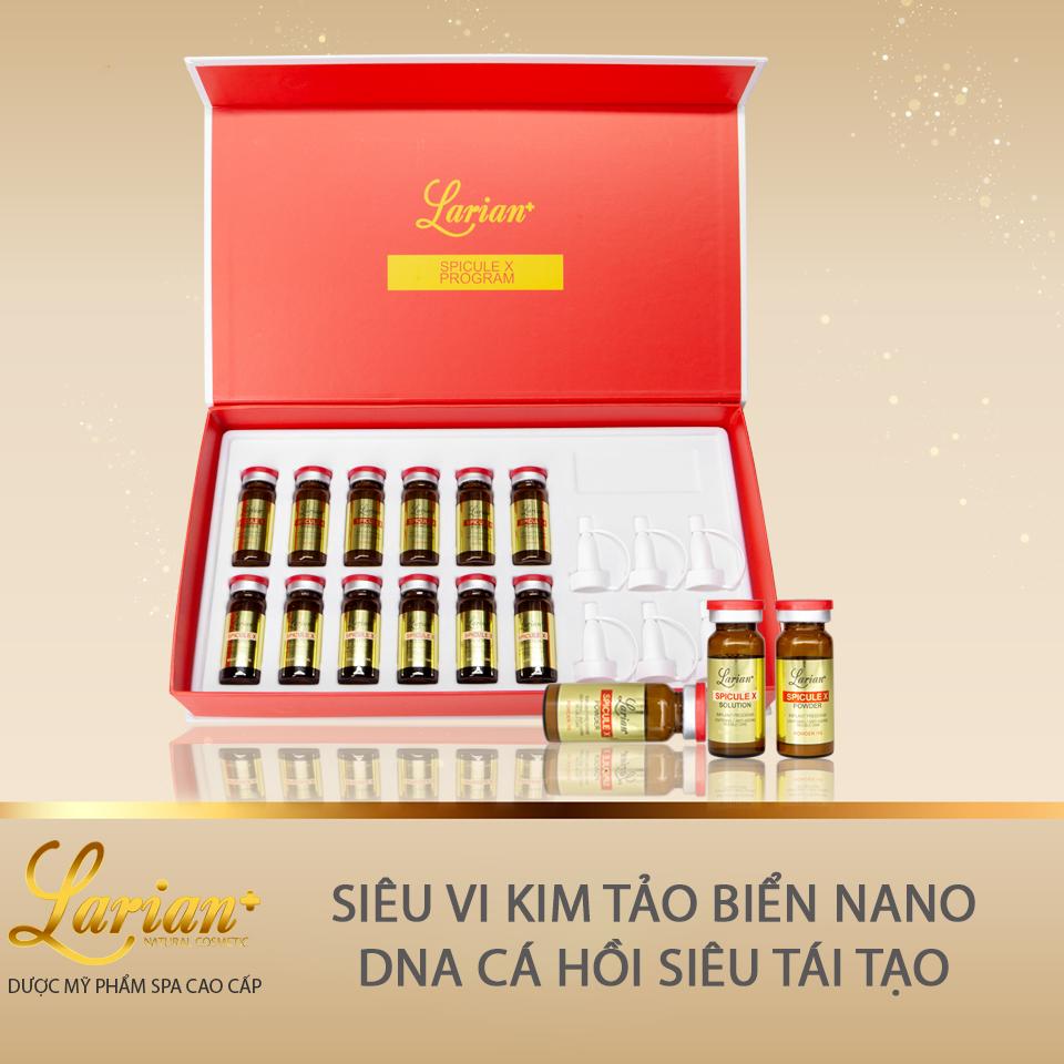 Hộp Vi kim tảo biển siêu Nano DNA Cá Hồi Larian ( Sạch mụn, hết nám, trẻ hoá da )